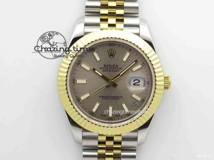 1222 Sleek DateJust II 41mm SS YG BP Maker Best Edition Silver Dial On Jubilee Bracelet A 3675